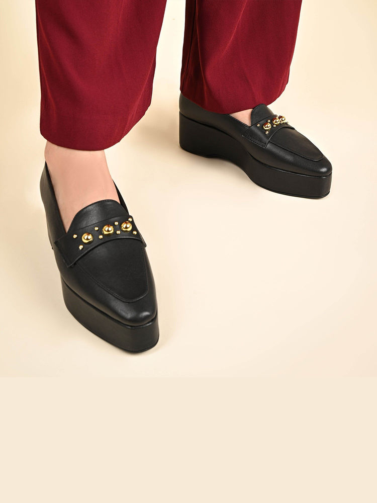 SKO RebeccaX Women Black Shoes-image-11