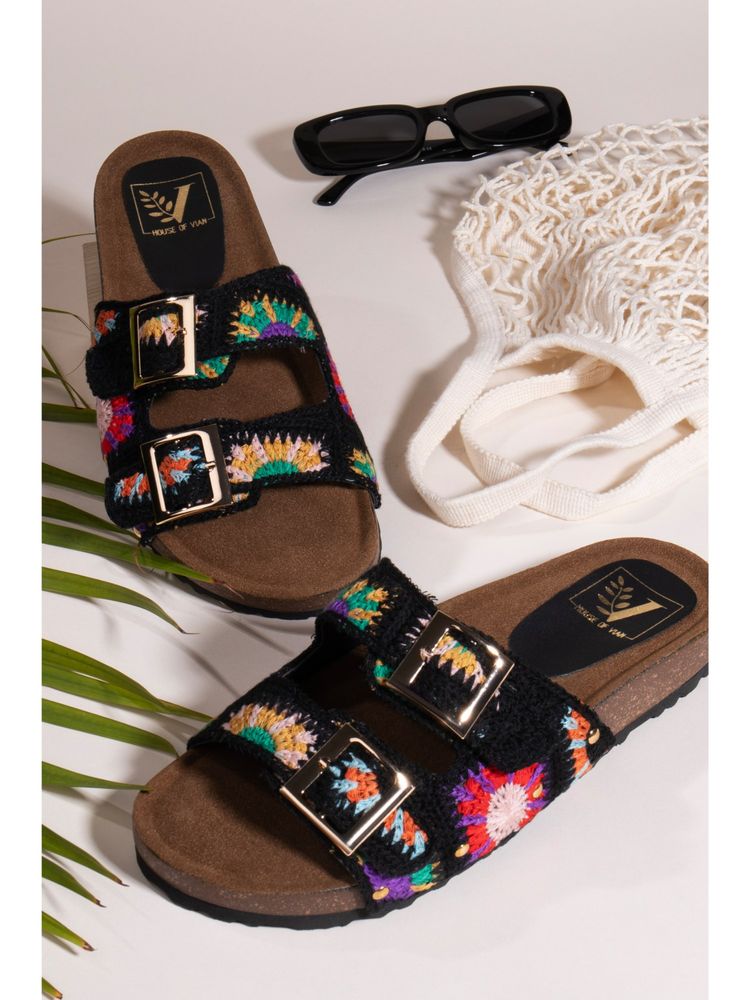 House of Vian Women Black Sandals-image-29