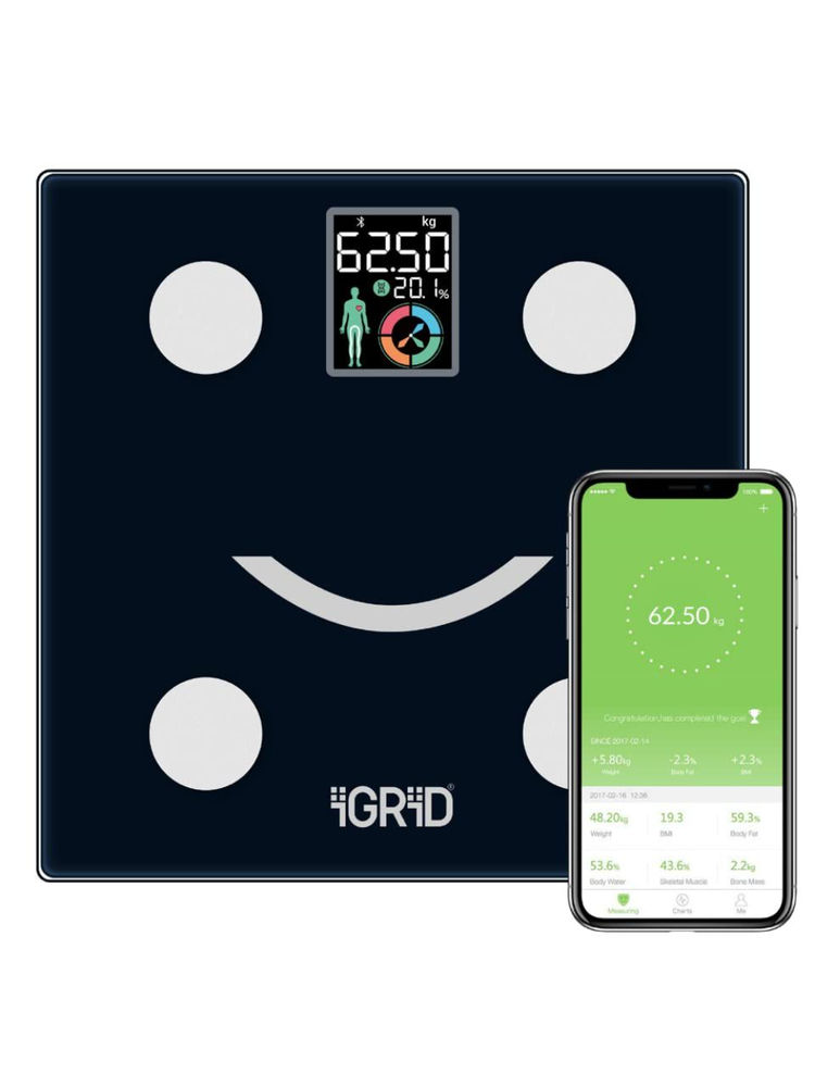 iGRiD BMI Scale for Body Weight with Feelfit Fitness App (IGBWS-890)