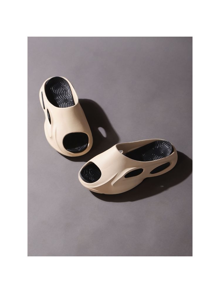 Truffle Collection Beige Solid Flats-picture-10