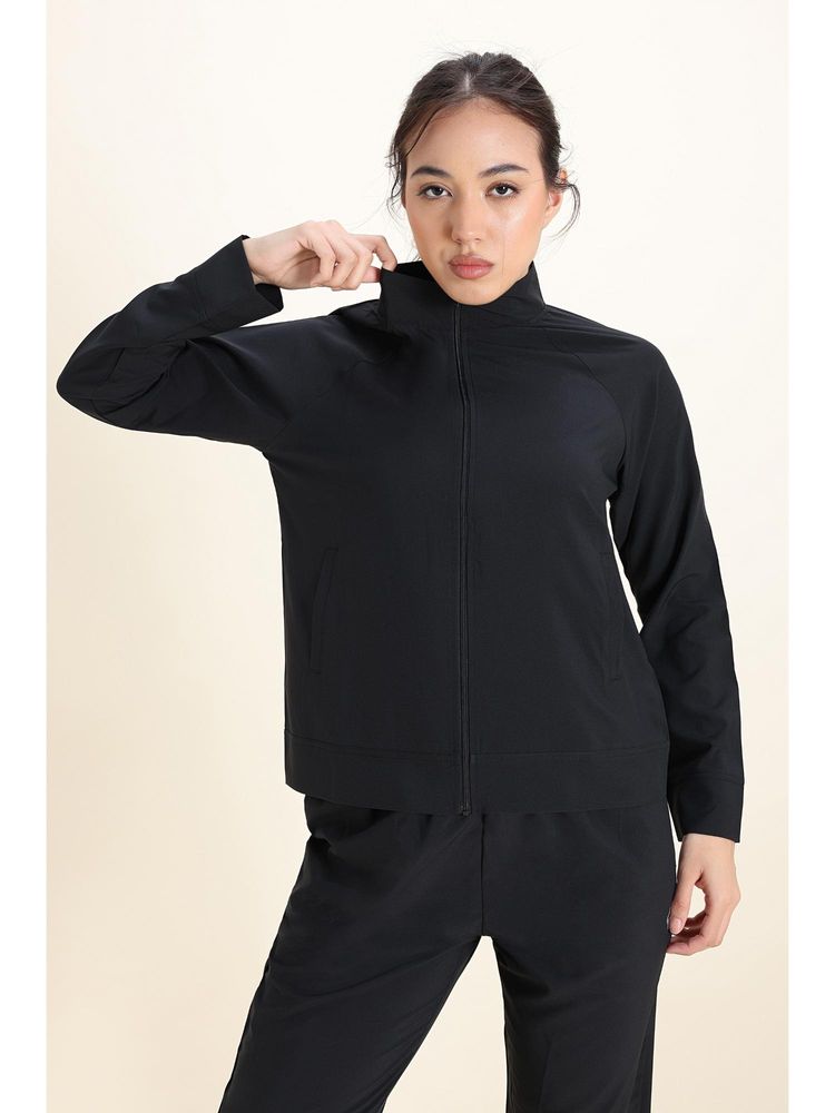 Zivame Zelocity Quick Dry Relaxed Jacket - Black Beauty-picture-20