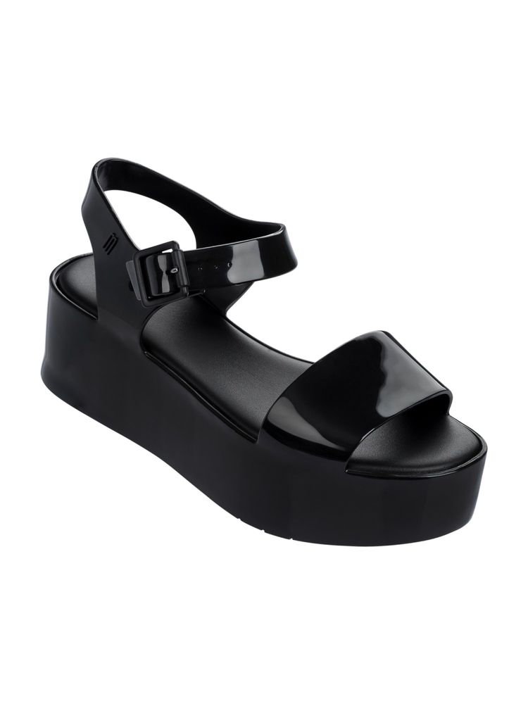 Melissa Women Mar Platform Black Sandals Heels-picture-13