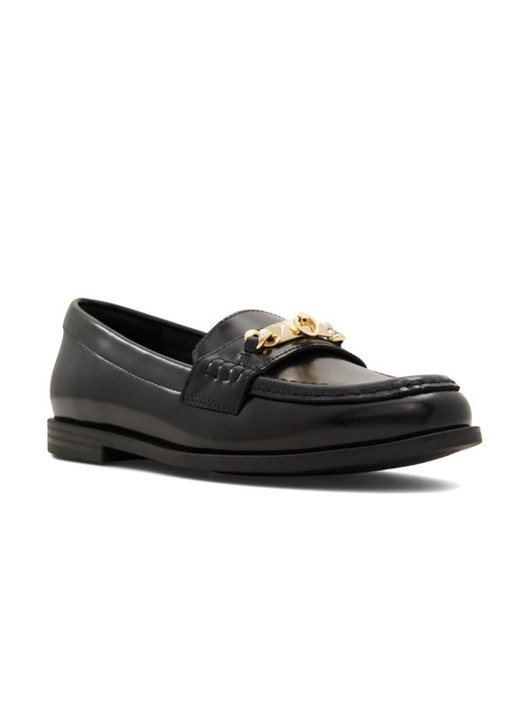 Aldo Women Black Loafers-image-7