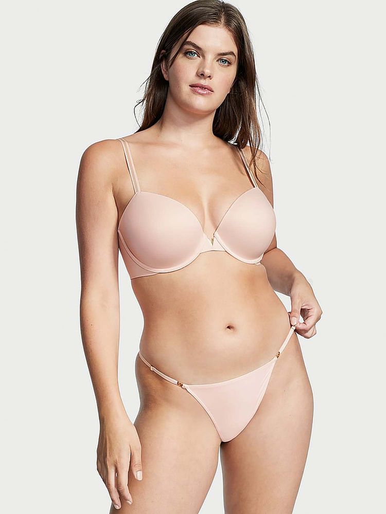victoria's secret intimates Victoria's Secret Women Light Pink Love Cloud Adjustable String Thong Panty (XL)-picture-17