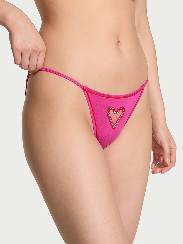 victoria's secret intimates Victoria's Secret Women Pink Cotton String Bikini-picture-21