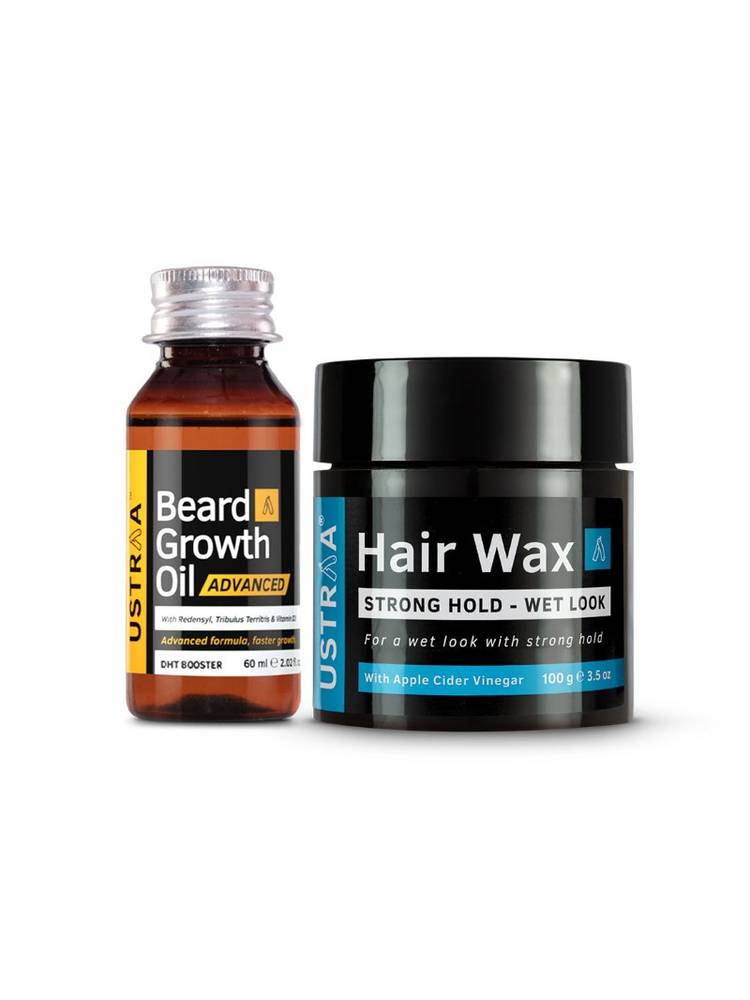 Ustraa Beard Growth Oil - Advanced & Hair Wax - Wet Look-picture-16