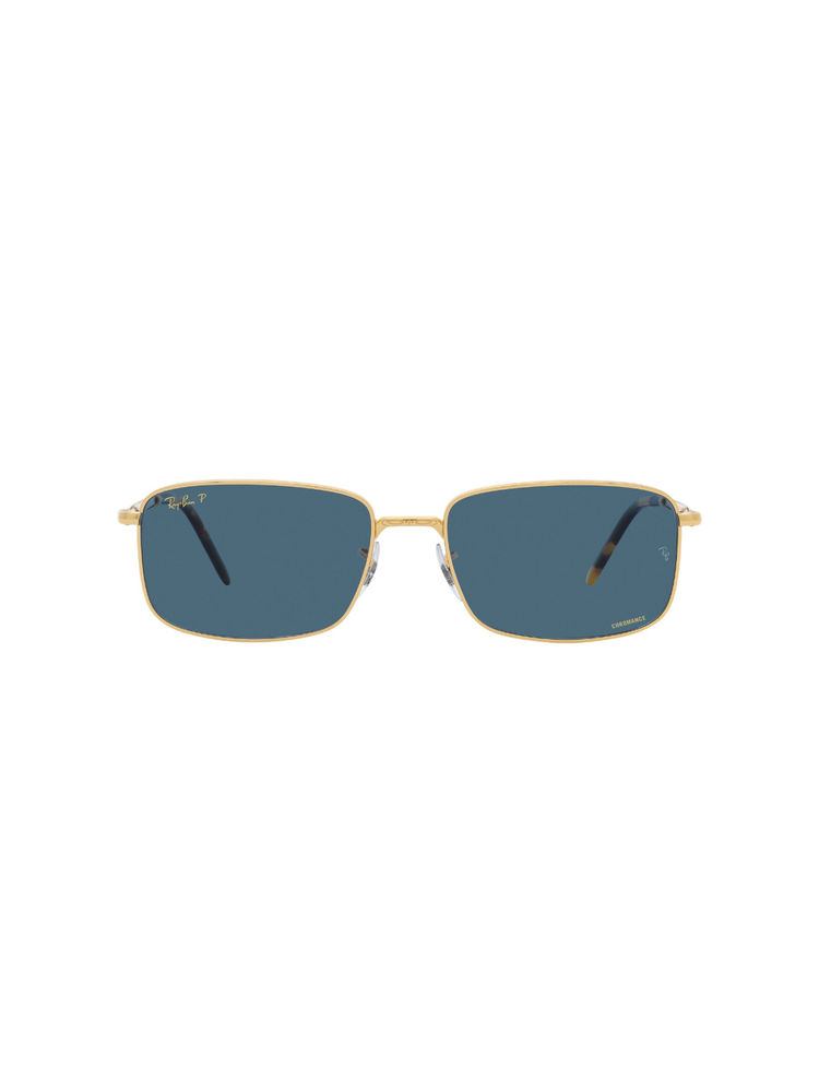 Ray-Ban Legend Gold Sunglasses 0Rb3717 - Rectangle - Gold Frame - Blue Lens (57)-image-23