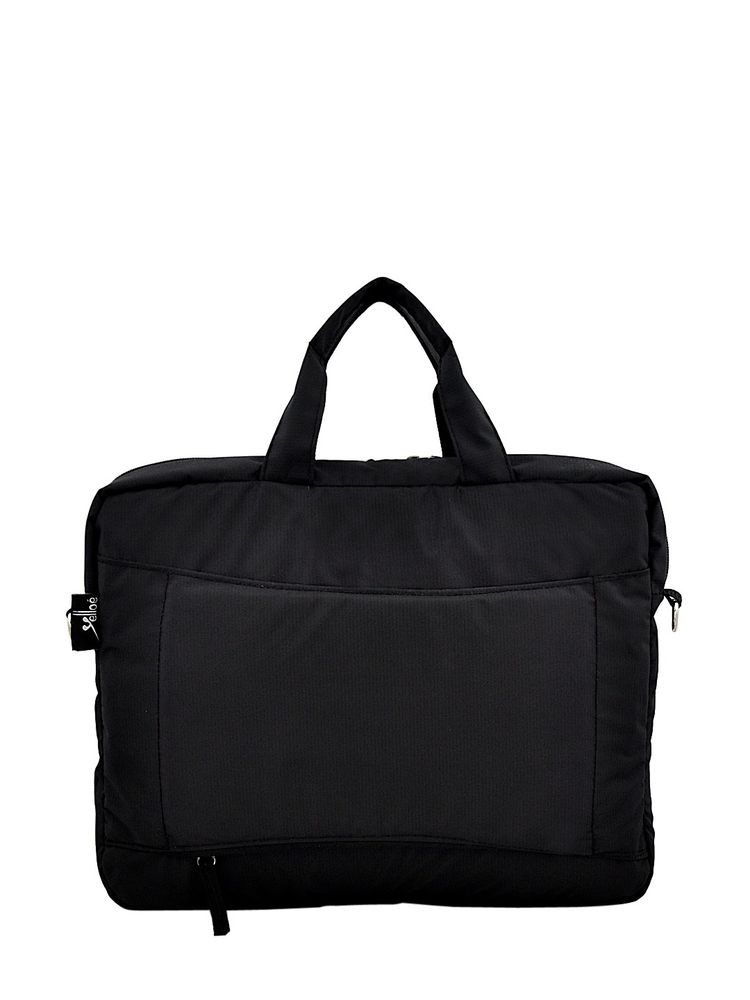 Yelloe 15.6 Inch Expandable Laptop Messenger Bag Black