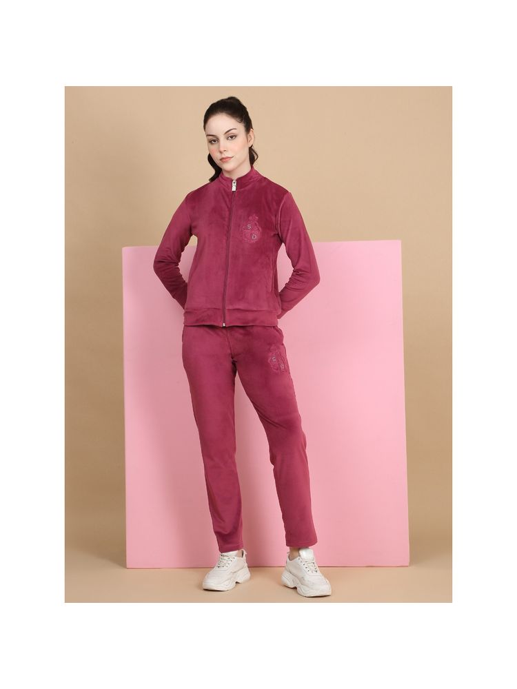 Sweet Dreams Women Pink Solid Track Suit (Set of 2)-picture-16