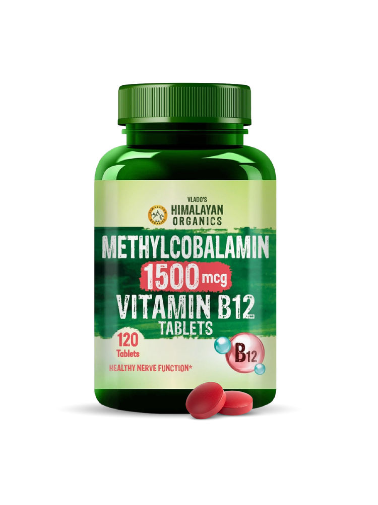 Vlado's Himalayan Organics Vitamin B12 1500MCG Methylcobalamin Veg Tablets-picture-39