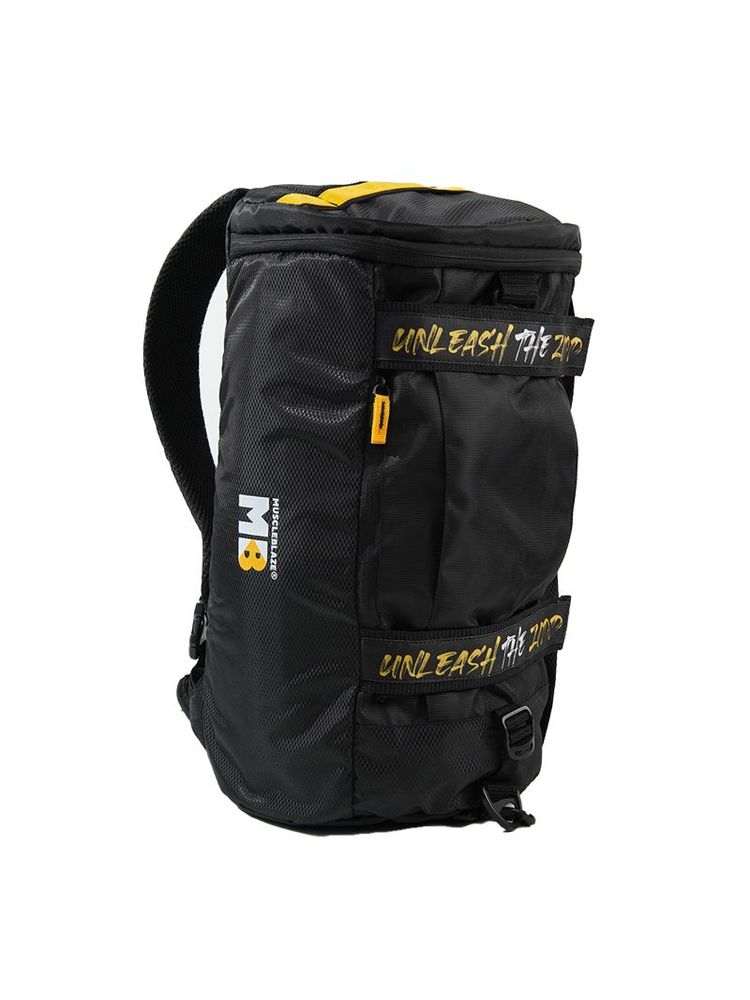 MuscleBlaze Hybrid Gym Bag Cum Backpack for Men and Women, Black, 40 L-picture-5