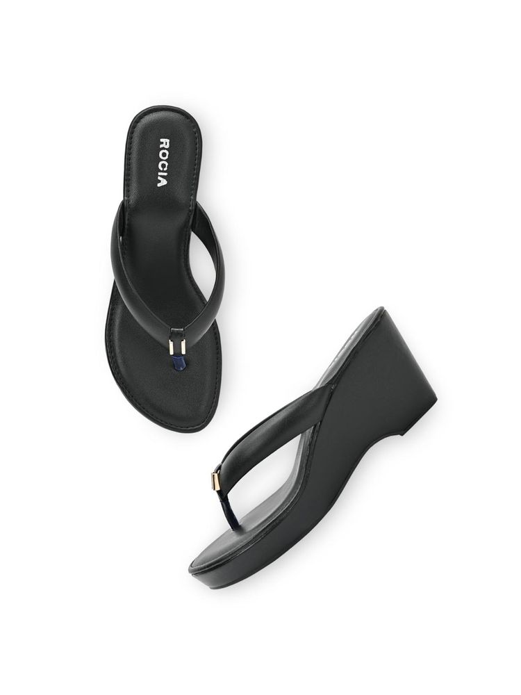 ROCIA By Regal Black Women Casual High Wedges-picture-15