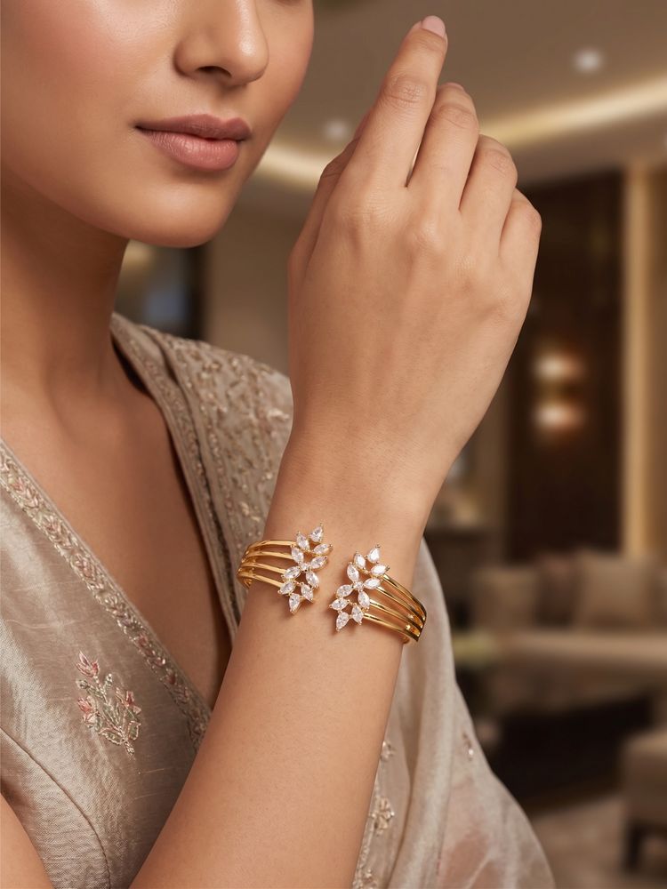 Nuyug Modern Princess American Diamond Bracelet (2.4)-picture-27