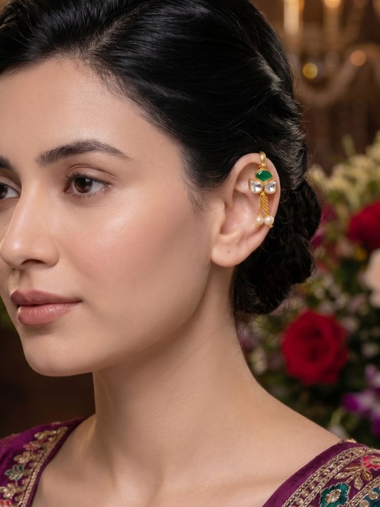 Nuyug Meher Pearl Bagdai Ear Cuff-picture-23