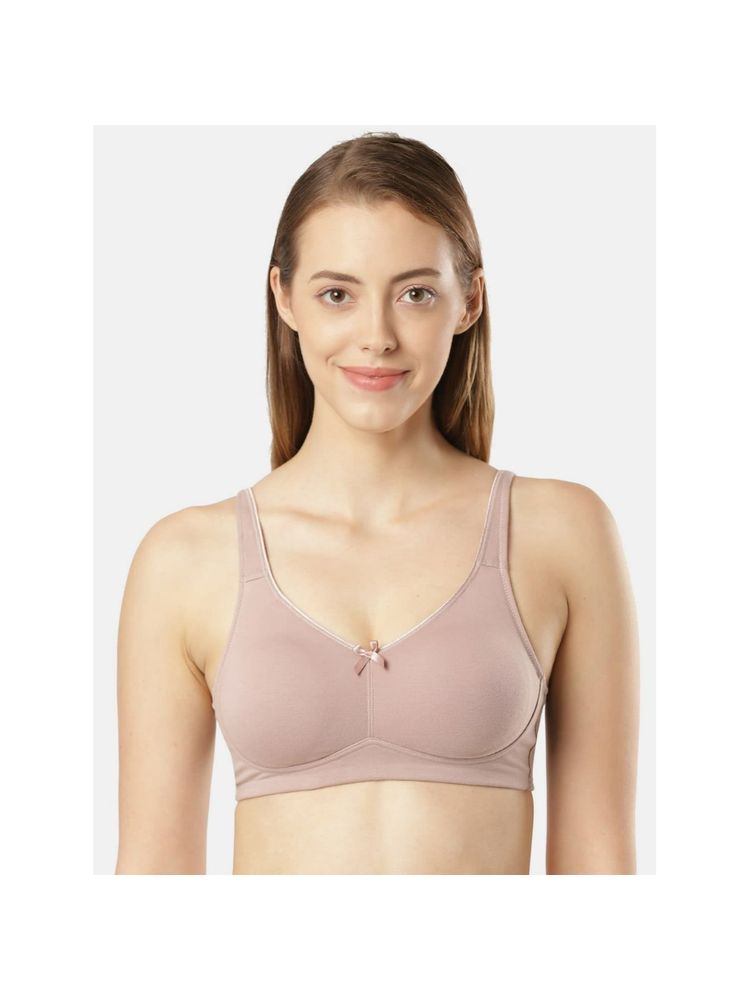 Jockey FE41 Wirefree Non Padded Cotton Elastane Full Coverage Everyday Bra - Mocha