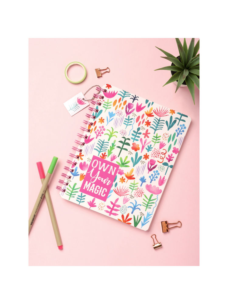 Doodle Collection B5 Hardcover Wiro Notebook,160 Ruled Pages,80gsm,100+ Stickers Magic Moments-picture-16