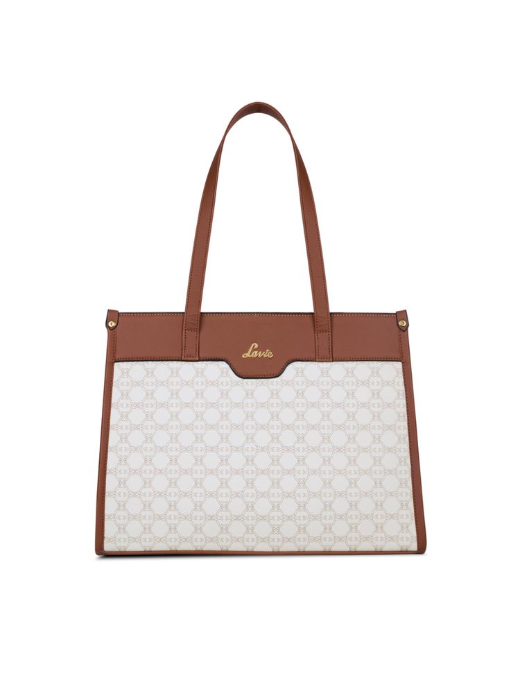Lavie Women's Nina Box Satchel Handbag (White)-picture-37