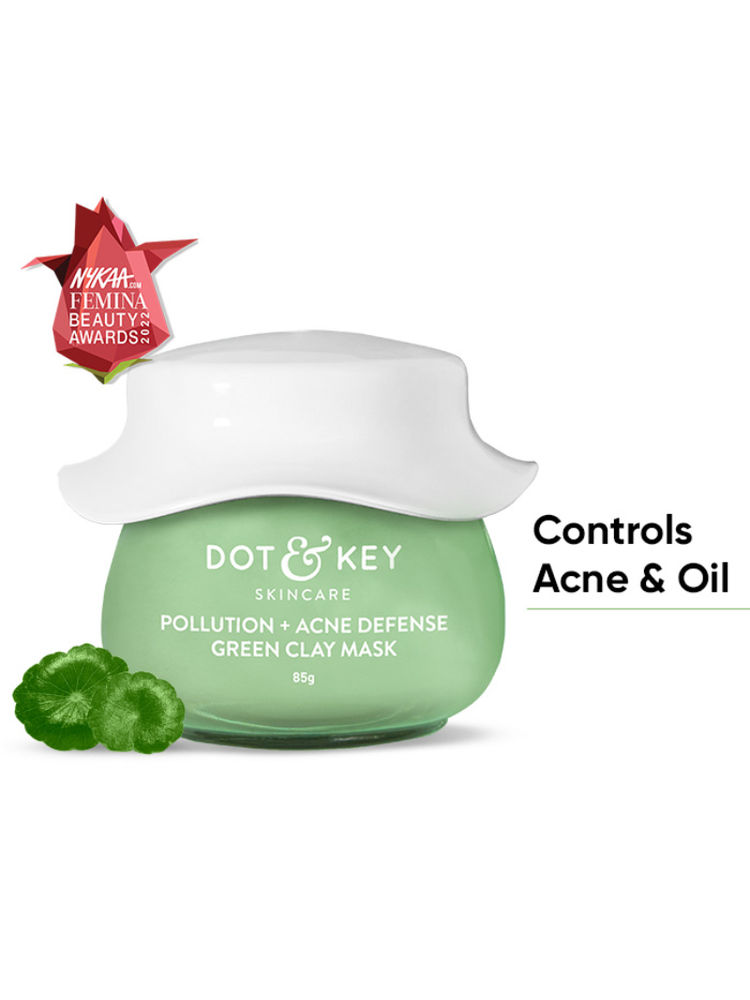 Dot & Key Anti-Acne Salicylic Green Clay Face Mask For Dark Spots Redution & Balances Oil & Sebum