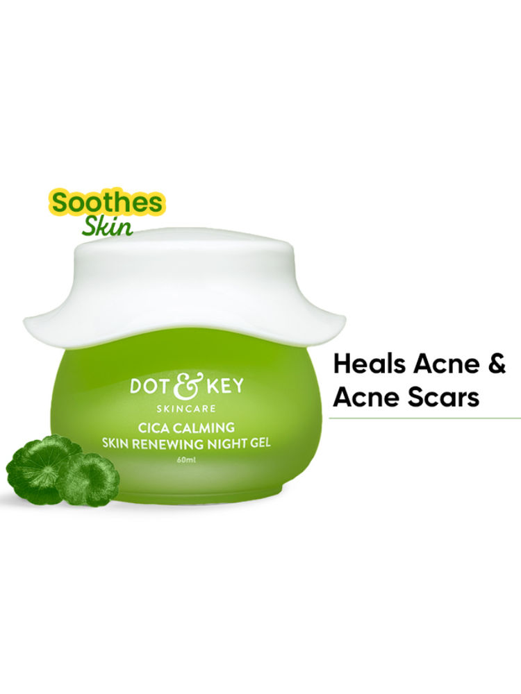 Dot & Key CICA & Niacinamide Calming Renewing Night Gel Cream For Oily, Acne Prone Skin-picture-15
