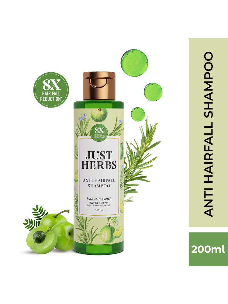 Just Herbs 8 In 1 Root Nourishing Shampoo, Amla & Neem, Normal To Oily Hair-picture-8