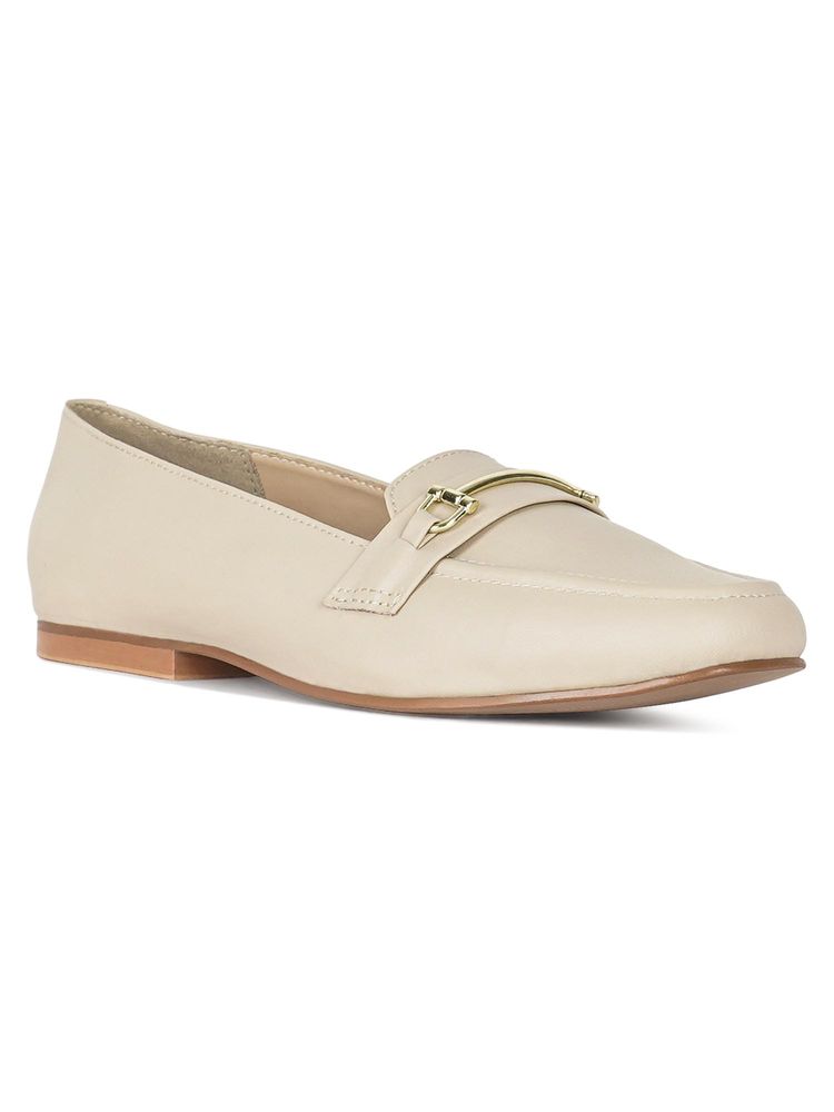 London Rag Women Classic Horsebit-Embellished Loafers - Beige-picture-28