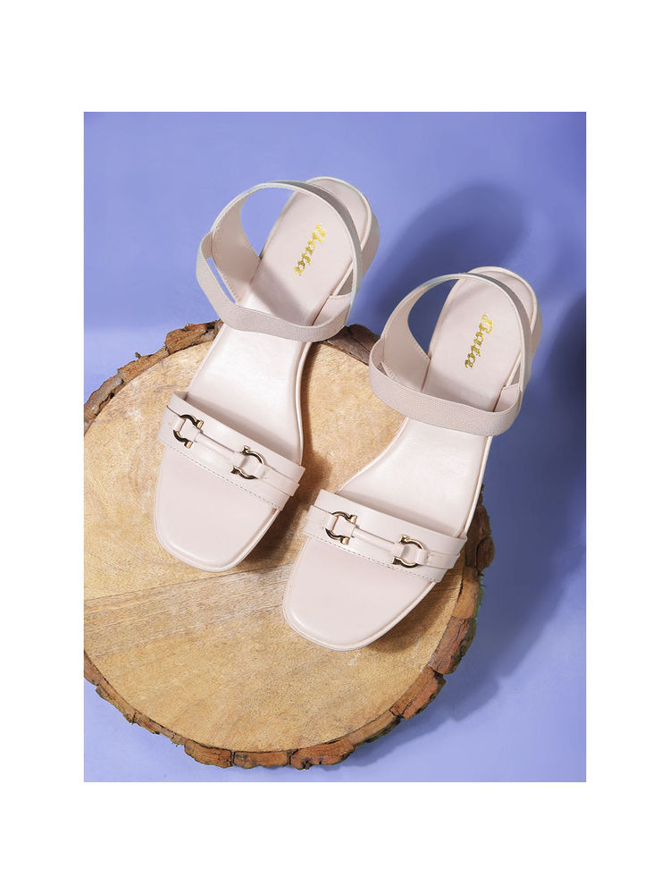Bata Pink Womens Block Sandals-image-13