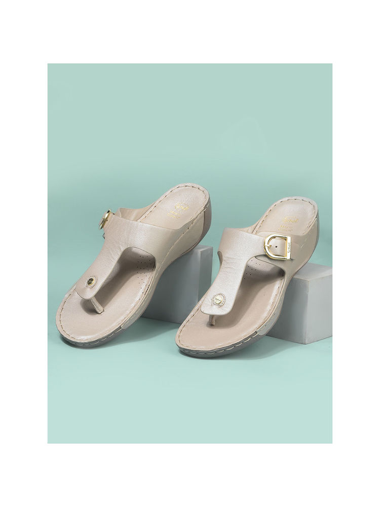 Scholl White Womens Wedge Sandals-image-0