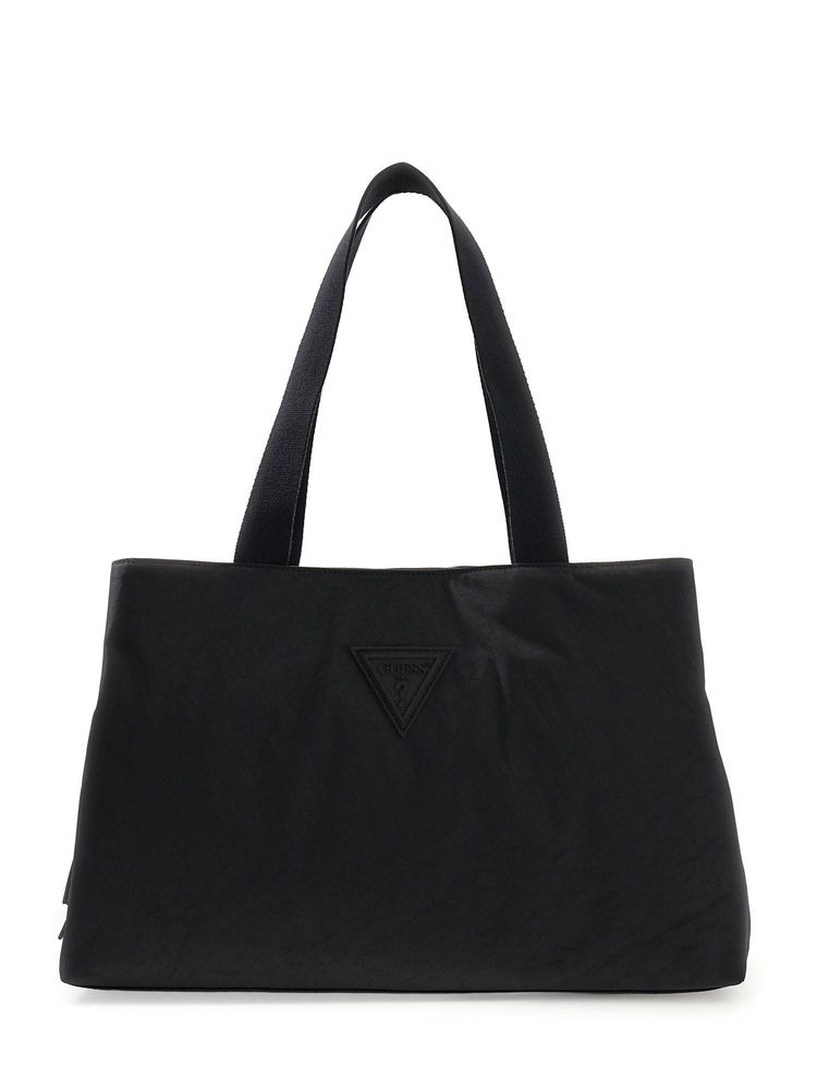 Guess Black Nylon Solid Women Handbag-image-19