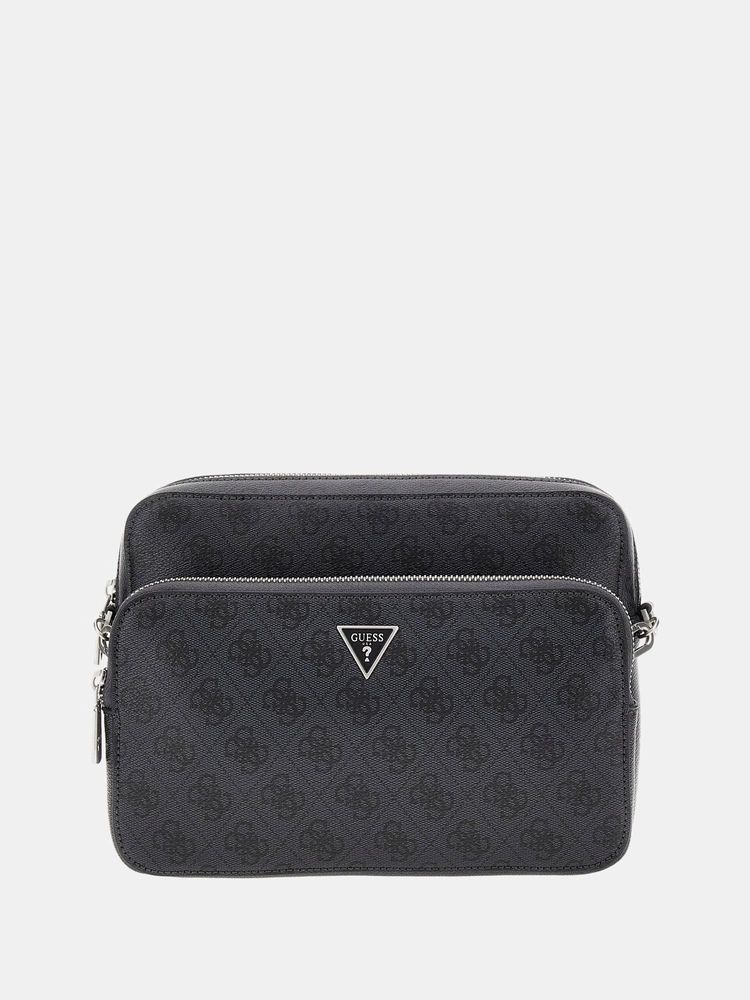 guess fashion Guess Black Polyurethane Solid Men Sling Bag-picture-38