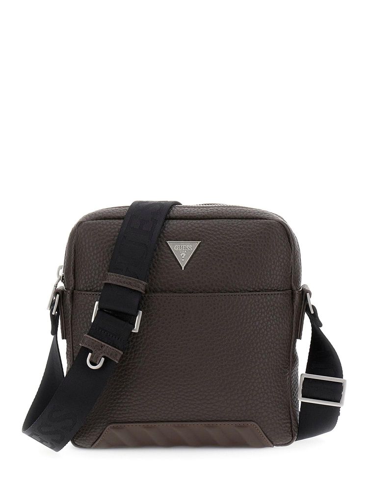 guess fashion Guess Brown Polyurethane Solid Women Sling Bag-picture-22