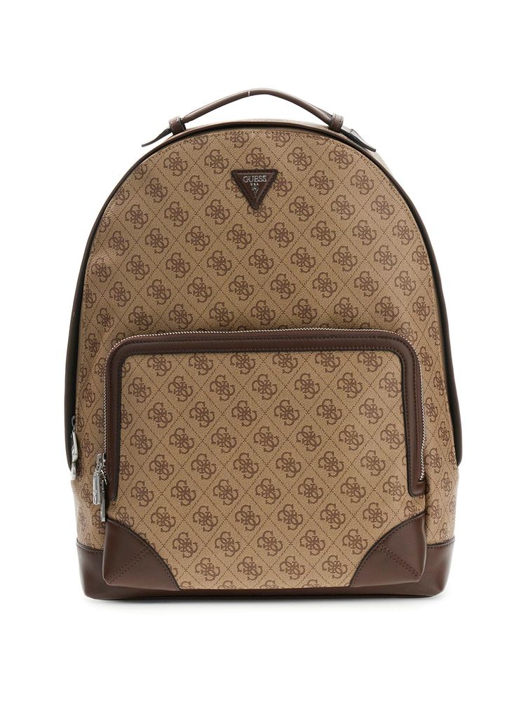 guess fashion Guess Beige Polyurethane Printed Men Backpack-picture-14