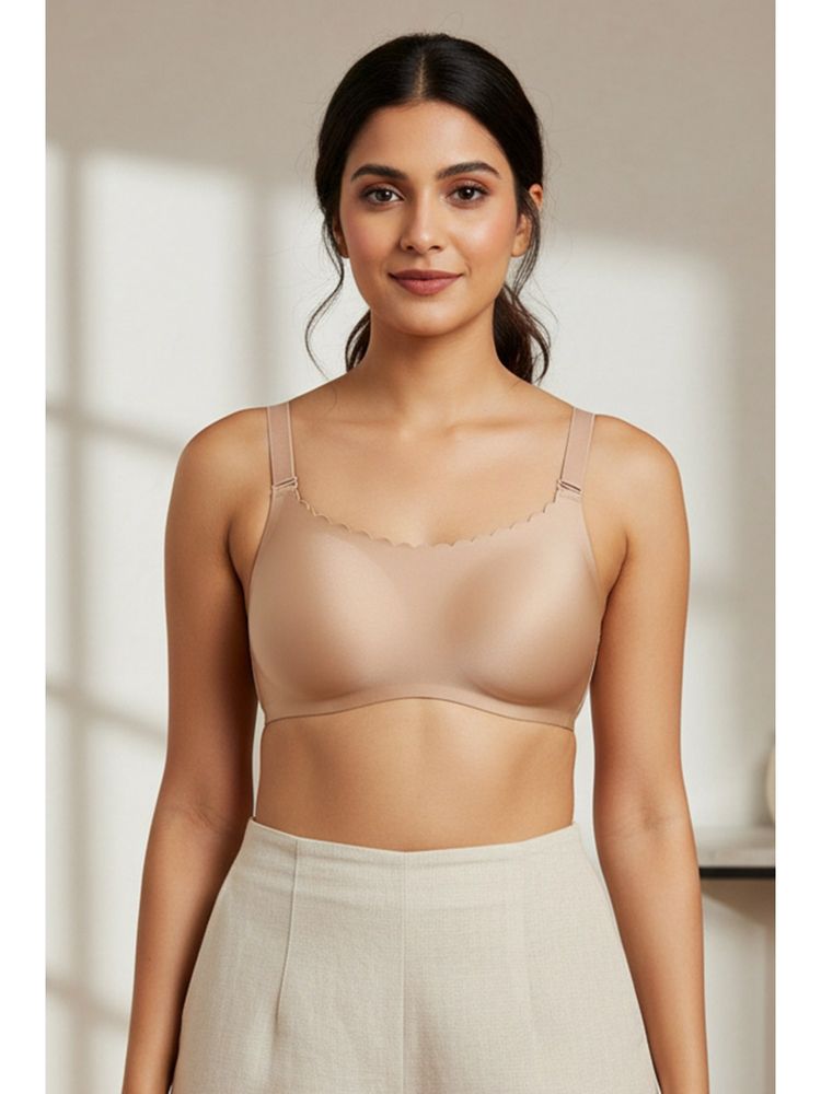 Zivame Wirefree Non Padded Miracle Bra - Cuban Sand-picture-10