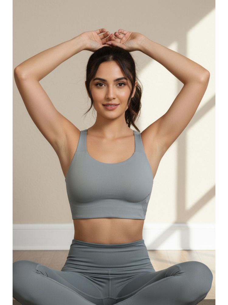 Zivame Zelocity High Impact Moisture Wicking Sports Bra - Wild Dove-image-43