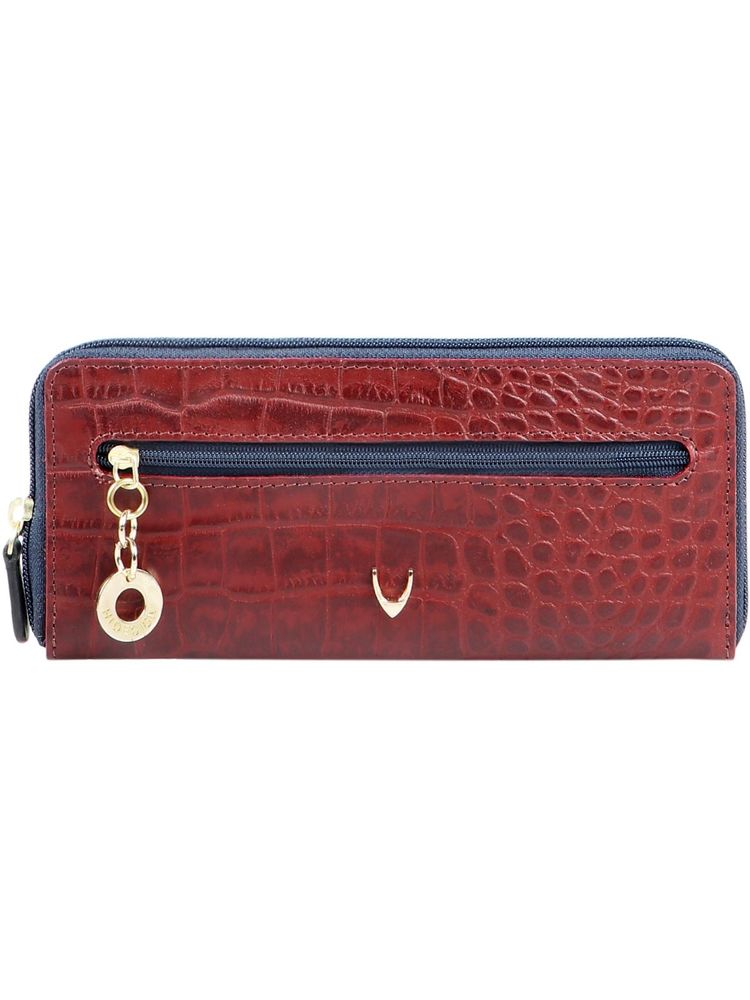 Hidesign Ee Morocco W3 Rf Red Women's Zip Around - (20 X 9.5 X 3 Cms)-picture-18