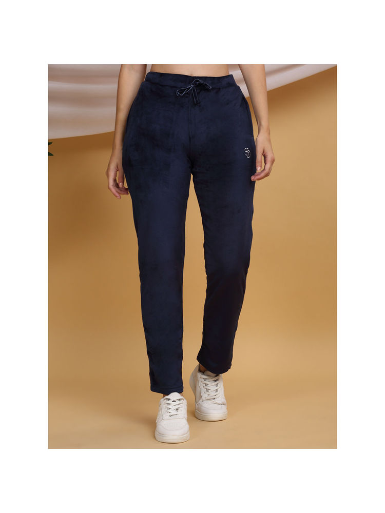 Sweet Dreams Navy Blue Women Solid Pyjama-picture-17