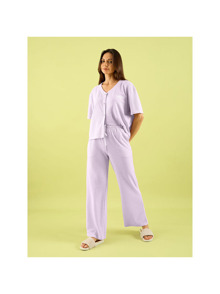 Sweet Dreams Purple Snoopy Mint-Tint Nightsuit (Set of 2)-picture-11