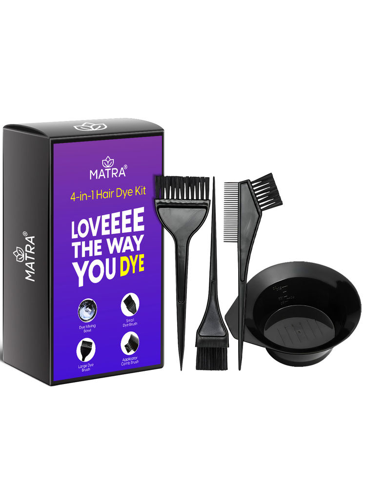 Matra Hair Dyeing Set of Mixing Bowl, Dye Brush & Applicator Comb Kit for Mehandi & Colouring-image-41