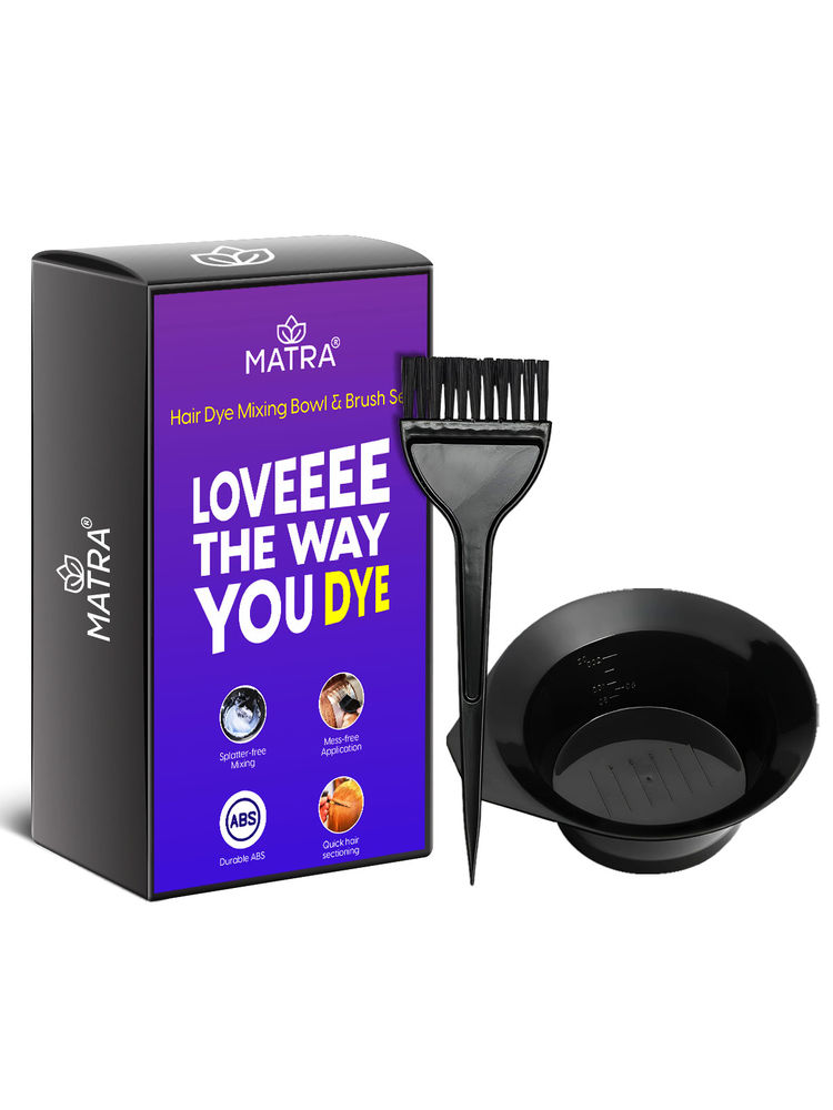 Matra Hair Dyeing Set of Mixing Bowl, Dye Brush Applicator Kit for Mehndi, Colouring Treatments-image-42