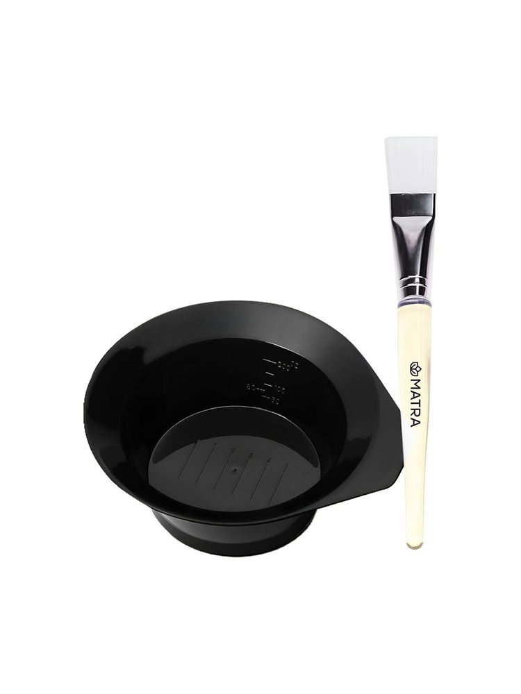 Matra Facial Kit Mixing Bowl & Brush Applicator Set for Bleach, Face Pack, Gel, Mud & Clay Mask