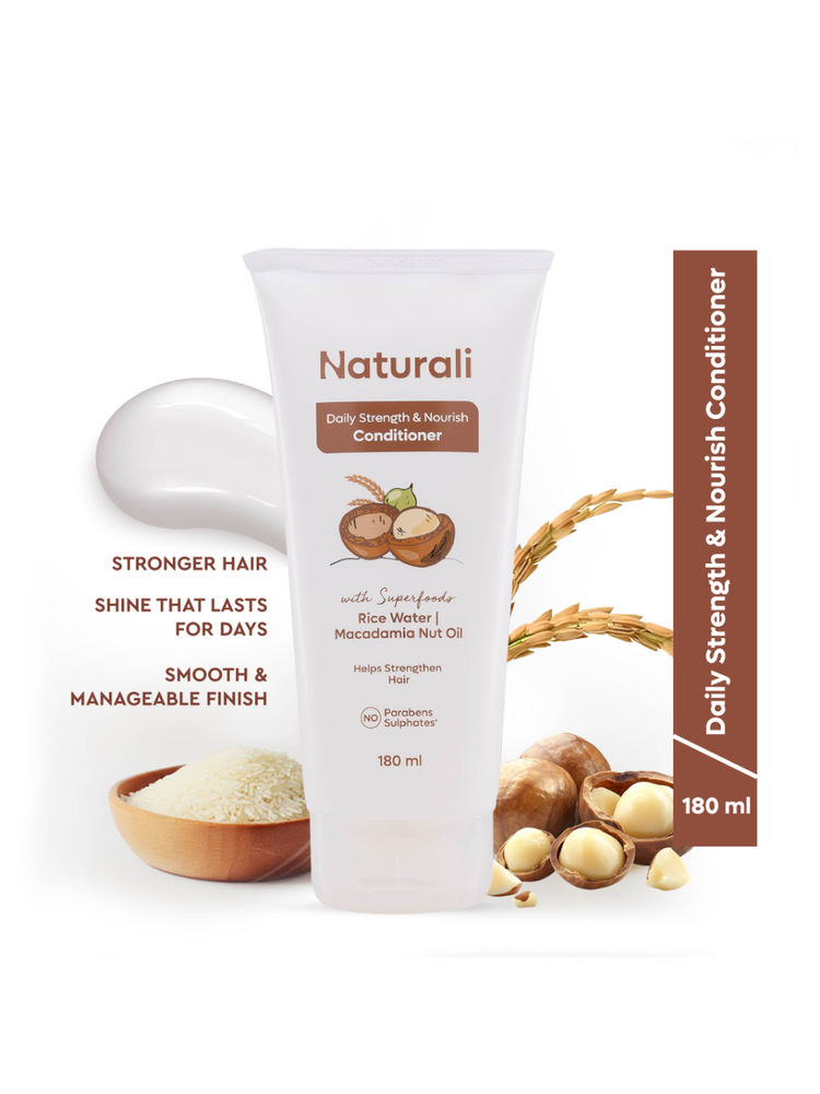 Naturali Daily Strength & Nourish Conditioner With Rice Water & Macadamia Oil-image-11