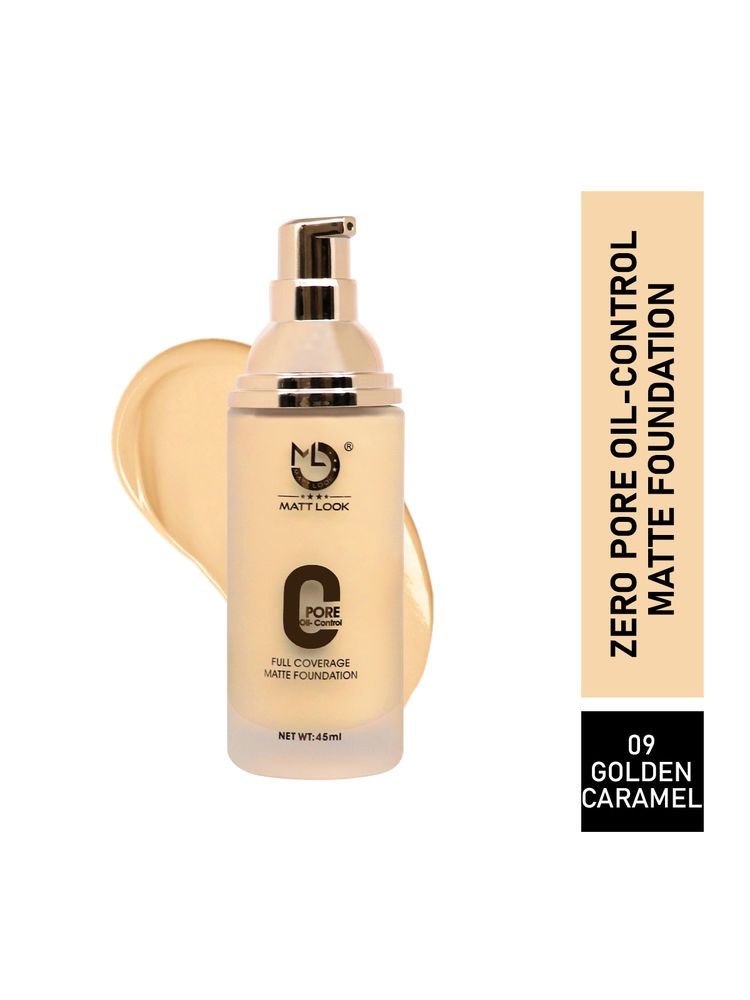 Matt look Zero Pore Oil Control Full Coverage Matte Foundation-image-23