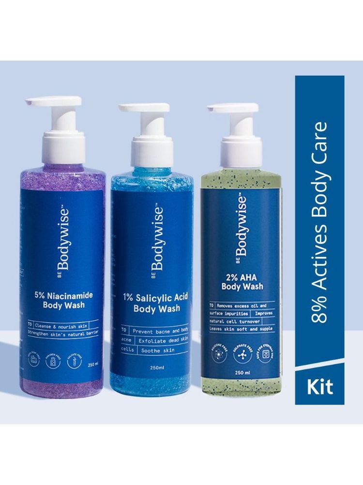 Be Bodywise Body Wash Kit- Deep Cleanses, Exfoliates Skin, Prevents Acne & Strawberry Legs-picture-11