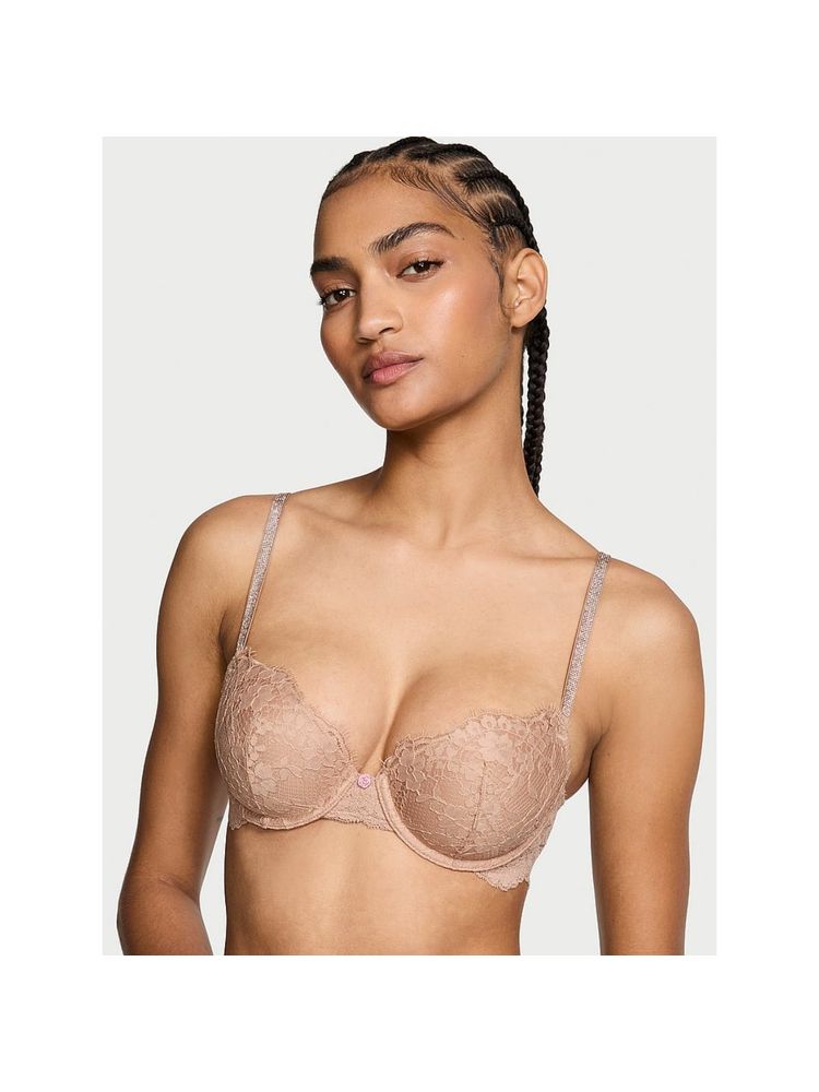 victoria's secret intimates Victoria's Secret Dream Angels Twinkle Strap Lace Classic-Coverage Demi Bra-picture-25