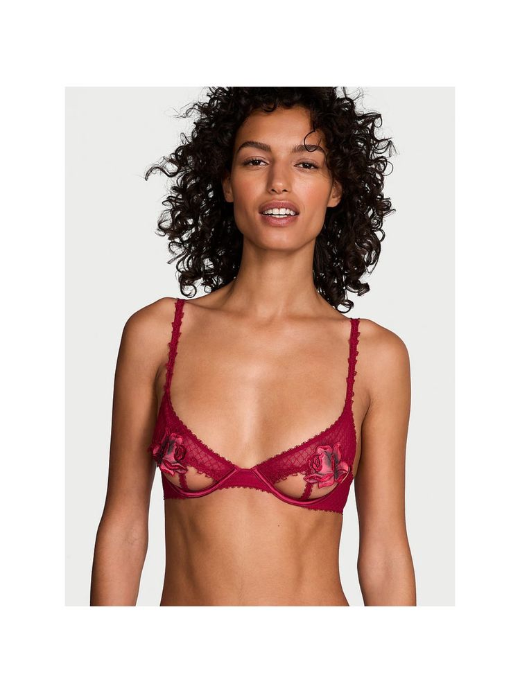 Victoria's Secret Very Sexy Red Rose Open-Cup Bra-image-45