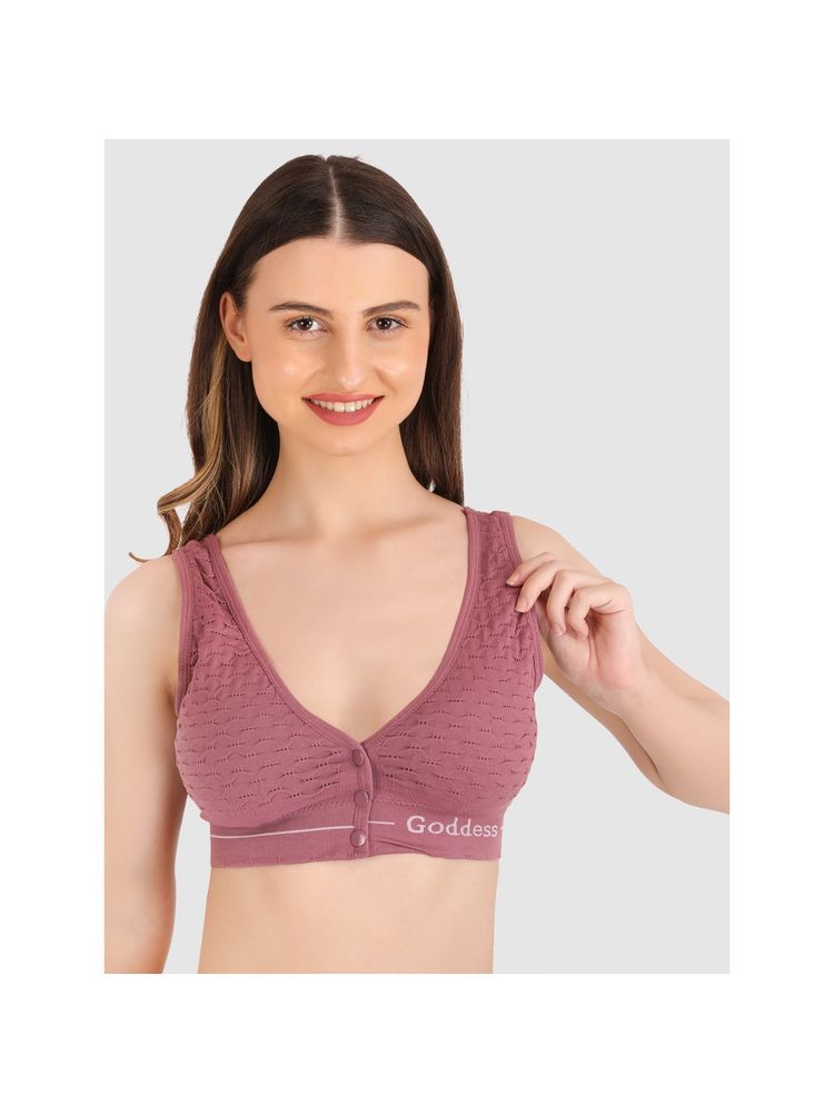 BRACHY Mauve Womens Full Coverage Nursing Maternity Feeding Bra-picture-15