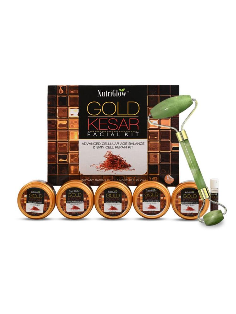 NutriGlow Gold Kesar Facial Kit With Jade Roller