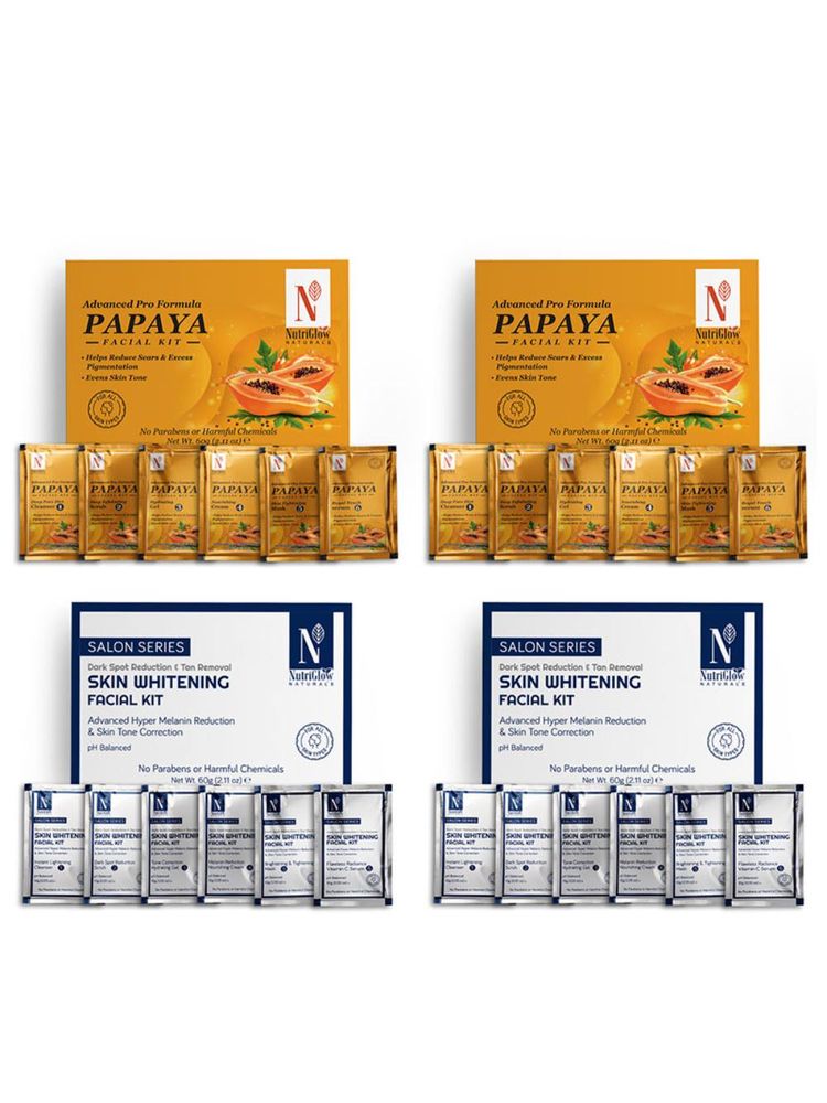 NutriGlow Natural's Advanced Pro Formula Papaya & Skin Whitening Facial Kit Combo-picture-21