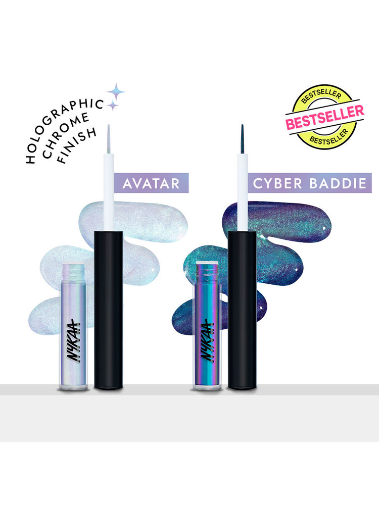 Nykaa Cosmetics Stardust Chrome Waterproof Eyeliner Combo-picture-20