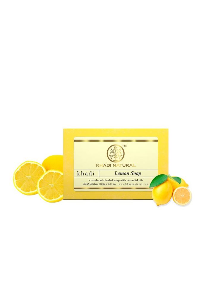 Khadi Natural Lemon Handmade Soap Antioxidant-picture-26
