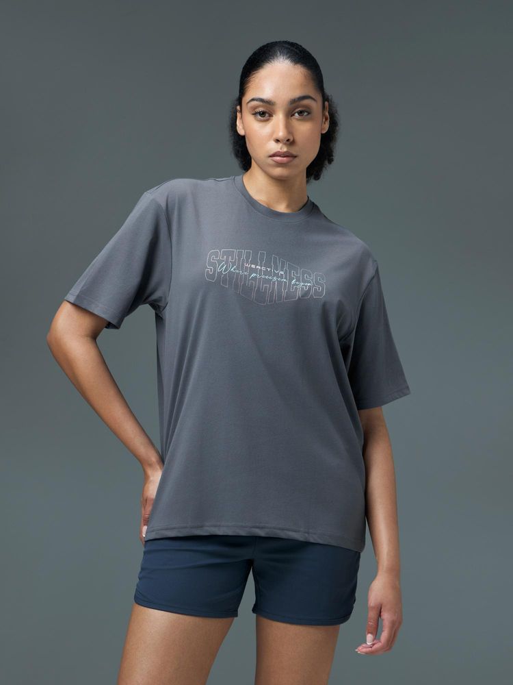 Technosport Women Navy Blue Typography Round Neck T-Shirt-picture-21